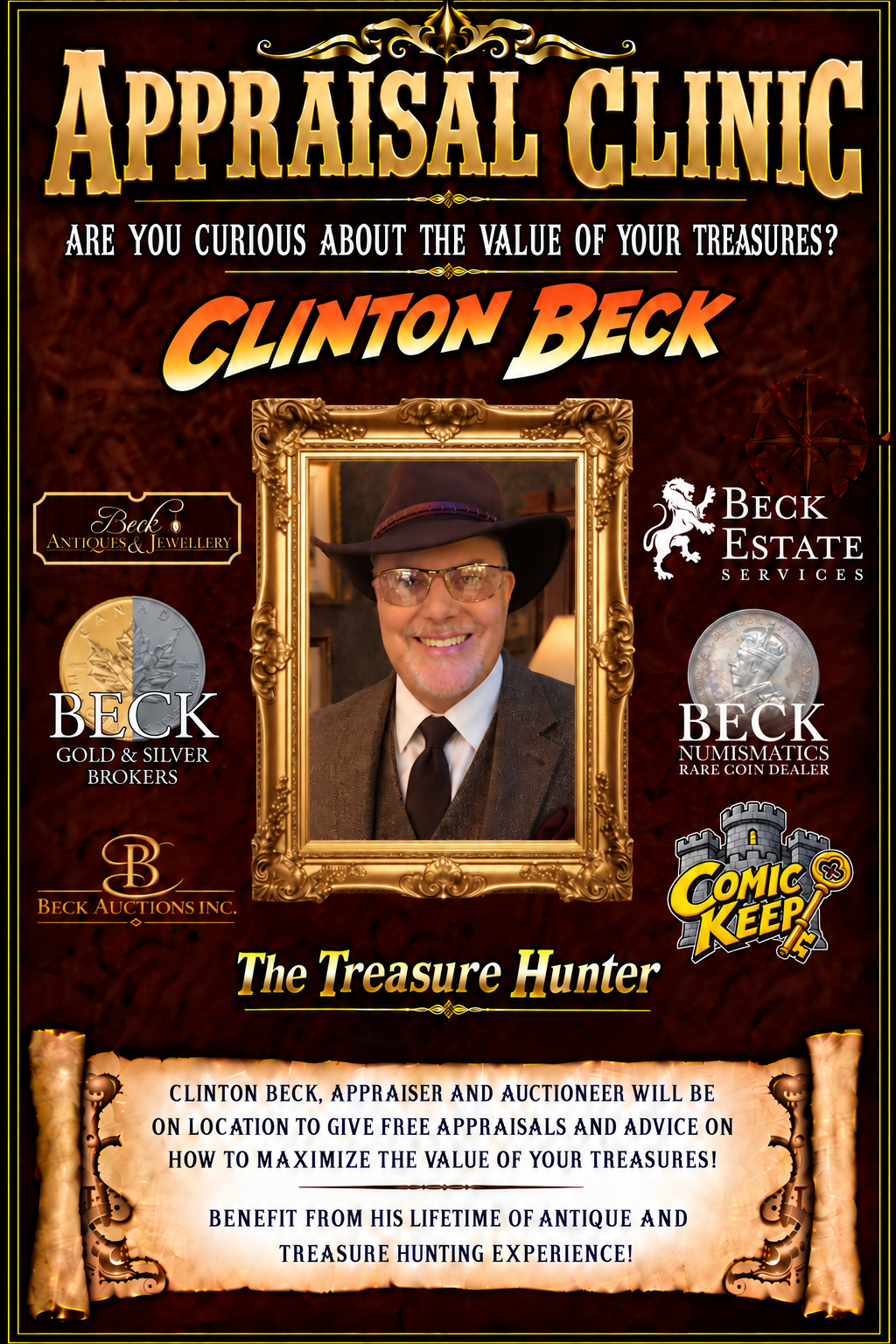 Clinton Beck appraisal clinic poster